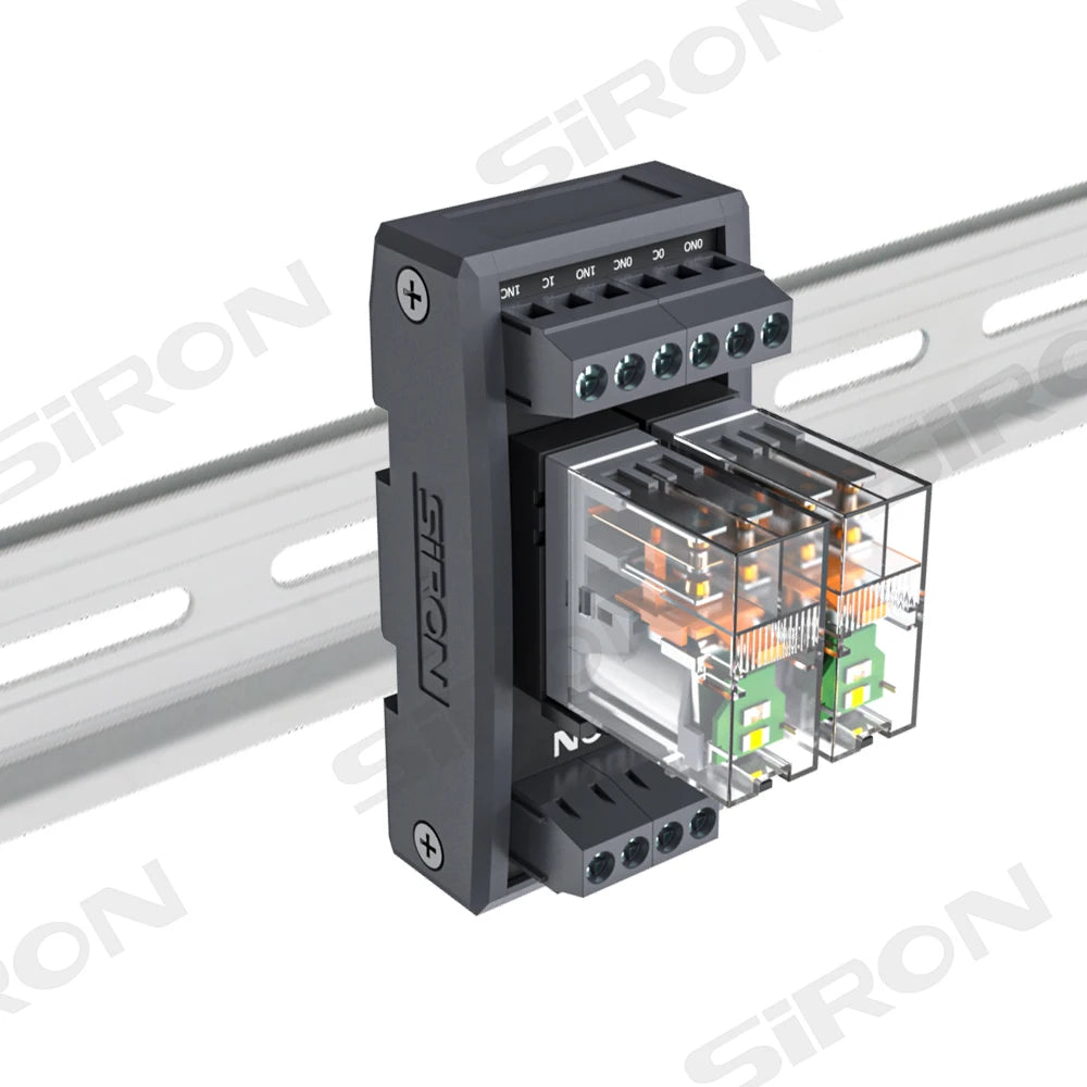 SiRON Y431-X 2,4,8-Channel Single Group Relay Module 24V With Socket Electromagnetic Relay